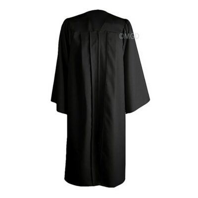 ''Black Matte High School Graduation Gown''>