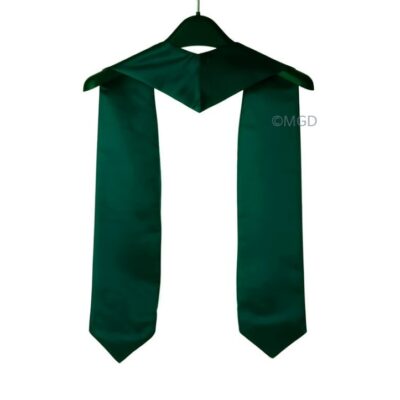 ''Dark Green Graduation Stole''>