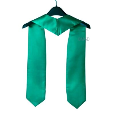 ''Emerald Green Graduation Stole''>