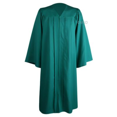 ''Emerald Green Matte High School Graduation Gown''>