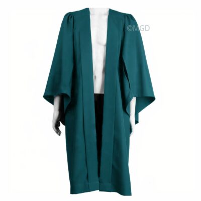 ''Emerald Green Non Fluted Bachelor Graduation Gown''>