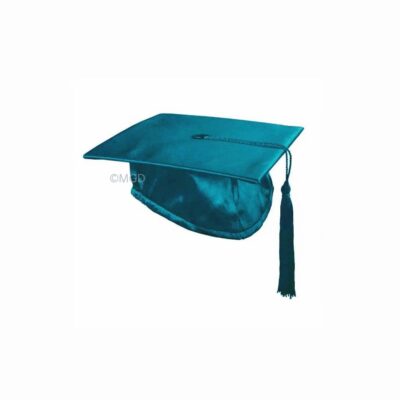 ''Emerald Green Shiny Nursery Graduation Cap''>