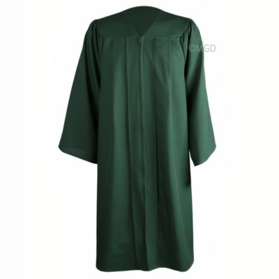 ''Forest Green Matte High School Graduation Gown''>