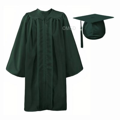 ''Green Matte Primary School Graduation Gown''>