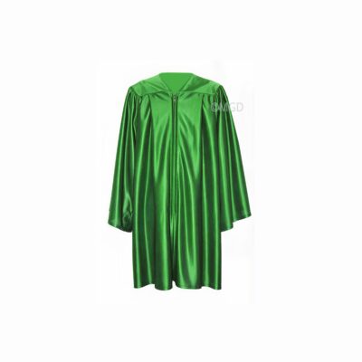 ''Green Shiny Nursery Graduation Gown''>