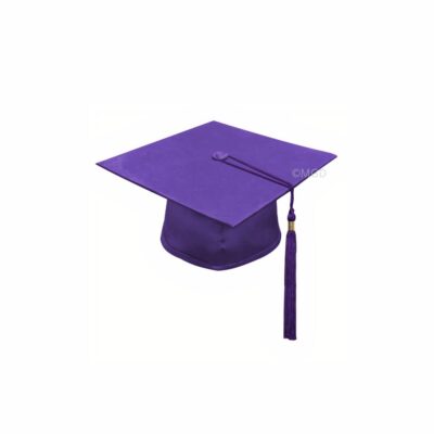 ''Purple Matte Primary School Graduation Cap''>