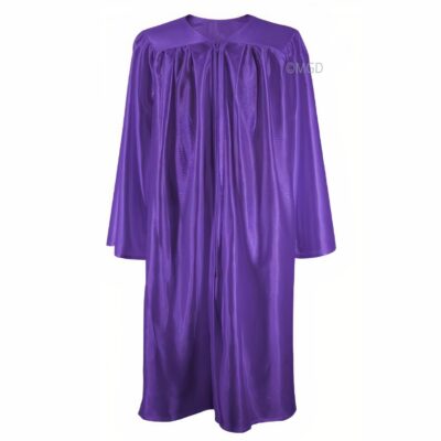 ''Purple Shiny High School Graduation Gown''>