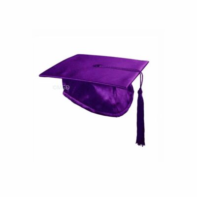 ''Purple Shiny Nursery Graduation Cap''>