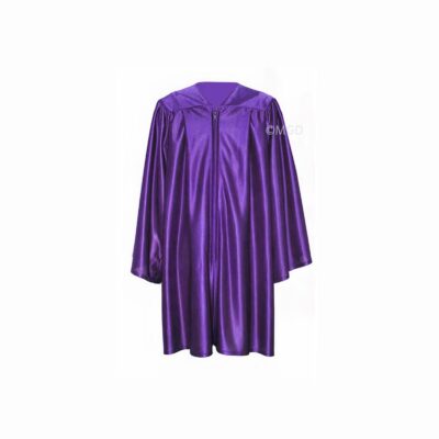 ''Purple Shiny Nursery Graduation Gown''>