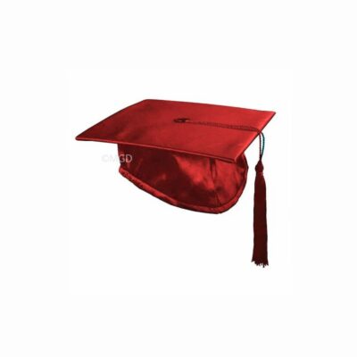 ''Red Shiny Nursery Graduation Cap''>