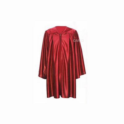 ''Red Shiny Nursery Graduation Gown''>