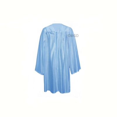 ''Sky Blue Shiny Nursery Graduation Gown''>