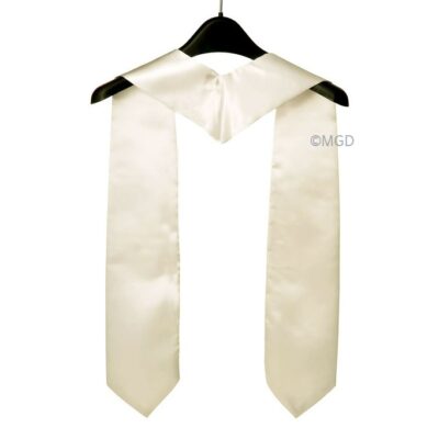 ''White Graduation Stole''>