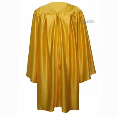 ''Yellow Shiny Primary School Graduation Gown''>